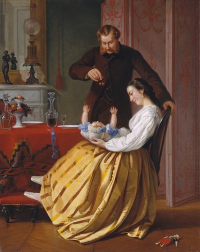 会話のピース、ca。 1851-52。 作： Lilly Martin Spencer