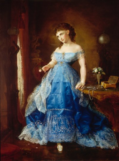 We Both Must Fade フィティアン夫人 1869年 作： Lilly Martin Spencer
