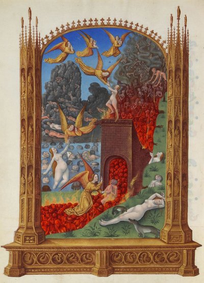 煉獄の浄化された魂ベリー公の非常に豊かな時間 作： Limbourg Brothers