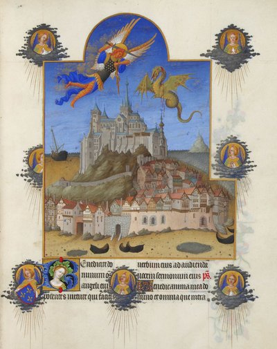 ベリー公爵の豊かな日々～聖ミカエルのミサ 作： Limbourg Brothers