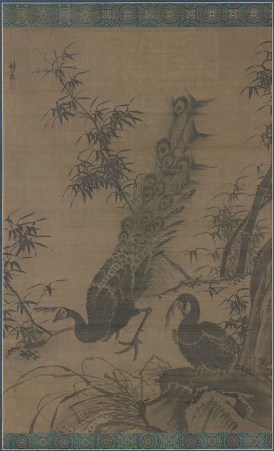 クジャクのつがい 作： Lin Liang