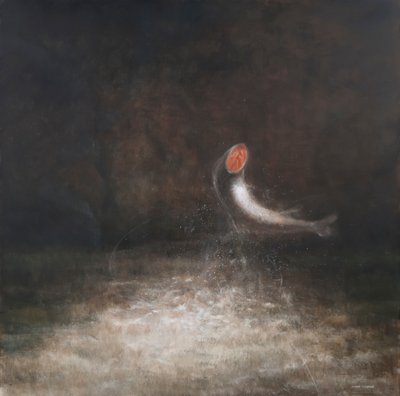 Leaping Fish、2012（キャンバスにアクリル） 作： Lincoln Seligman