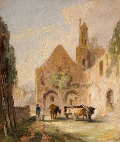 Kirkstall Abbey Ruins [undated] - カークストール・アビーの廃墟。 作： Lines Family