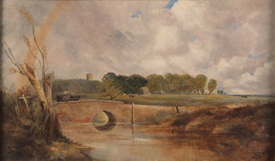 A Rainbow - View of the Stour, ca. 1845. 作： Lionel Constable