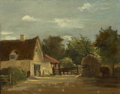 コテージ、1850年頃 作： Lionel Constable
