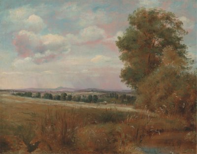 遠くにハローがいるハムステッドの風景 作： Lionel Constable