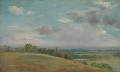 Dedham付近の風景、1849年から1855年の間。 作： Lionel Constable