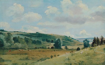1849年から1855年にかけての、デダム近郊の夏の風景。 作： Lionel Constable