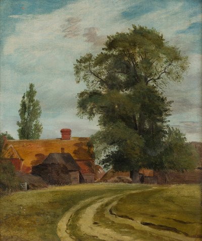 農場への道（キャンバスに油彩） 作： Lionel Constable