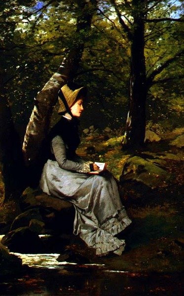 Time to reflect（油彩・キャンバス） 作： Lionel J. Cowen