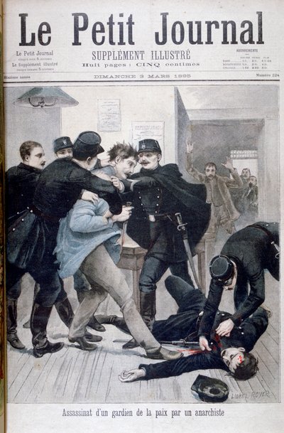 アナキストによる警官暗殺、1895 作： Lionel Noel Royer