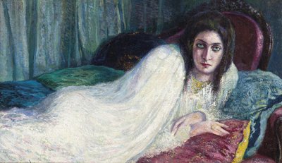 ソファの上の少女 ソファの上の少女、c。 1910年。 作： Lionne