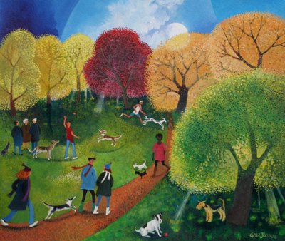 Daily Constitutional、2015、（紙にアクリルインク） 作： Lisa Graa Jensen