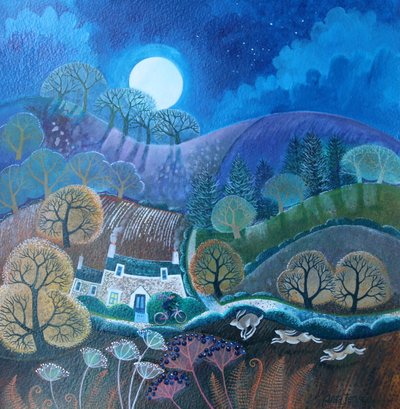 First Frost、2017、（紙にアクリルインク） 作： Lisa Graa Jensen