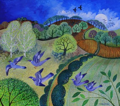 Flight,2009,(紙にアクリル絵の具) 作： Lisa Graa Jensen