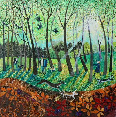 モーニングレイズ、2016、（紙にアクリルインク） 作： Lisa Graa Jensen