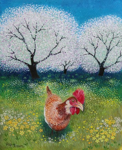 オーチャード編、2021年、（紙にアクリル） 作： Lisa Graa Jensen