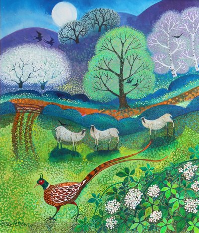 パーシーキジ, 2020,(紙にアクリル絵の具) 作： Lisa Graa Jensen