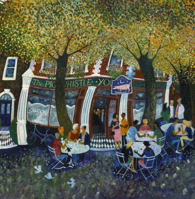 Pig and Whistle, 2011, (acrylics on paper) 作： Lisa Graa Jensen