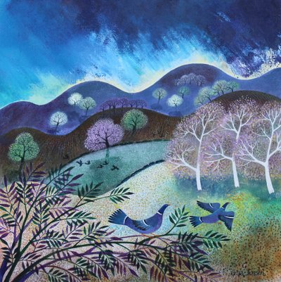 Taking Flight, 2023（キャンバスにアクリル画） 作： Lisa Graa Jensen