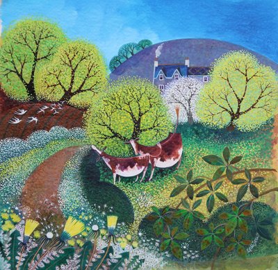 Winding Lane、2021年（キャンバスにアクリル） 作： Lisa Graa Jensen