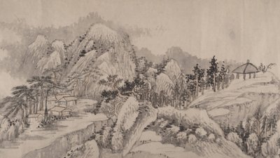 1678年に作成された「人里離れた谷と深い森」。 作： Liu Yu