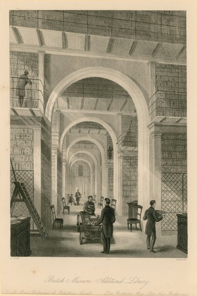 大英博物館、追加図書館 作： Llewellyn Jewitt