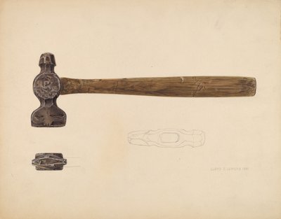 フィッシュマーカー、1937年 作： Lloyd Charles Lemcke