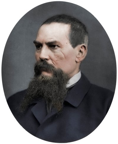 リチャード・バートン船長、イギリスの探検家、作家、兵士、外交官、1876年 作： Lock and Whitfield