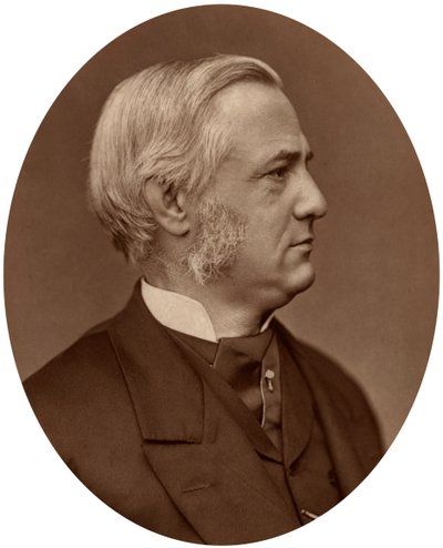 フレデリックマックスミュラー、1878年、オックスフォード大学の比較哲学教授。 作： Lock and Whitfield