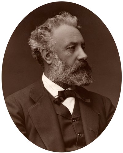 ジュールヴェルヌ、フランスの小説家、1877年。 作： Lock and Whitfield