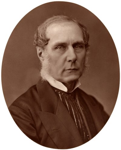 右のセルボーン卿、元イギリスの元首相、1876年。 作： Lock and Whitfield