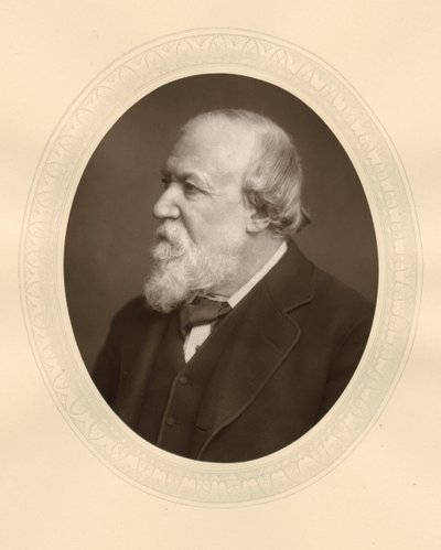 ロバート・ブラウニング、イギリスの詩人および劇作家、c1880 作： Lock and Whitfield
