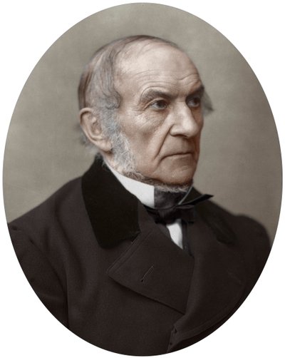 ウィリアム・エワートグラッドストーン国会議員、1882年イギリス自由首相。 作： Lock and Whitfield