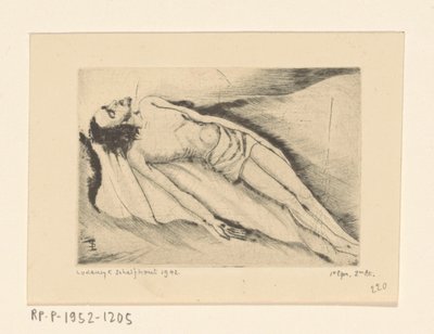ドデ・クリスタス Le Christ mort (原題) 作： Lodewijk Schelfhout (signed by artist)