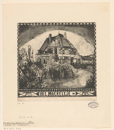 The Maereltje (オブジェクトの元のタイトル) 作： Lodewijk Schelfhout (signed by artist)