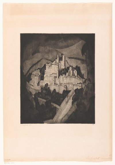 Les Angles I (原題) 作： Lodewijk Schelfhout (signed by artist)