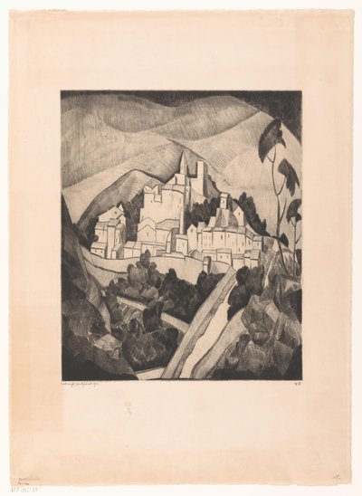 Les Angles I (原題) 作： Lodewijk Schelfhout (signed by artist)