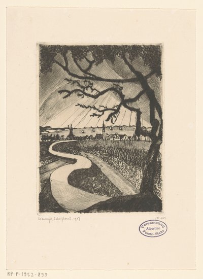 ヴェーレ（原題） 作： Lodewijk Schelfhout (signed by artist)
