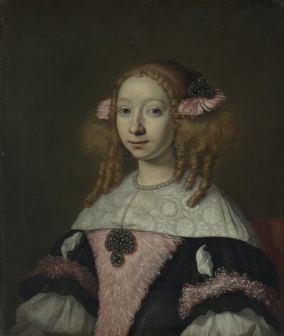 Adriana Jacobusdr Hinlopen (1646-1736)、Johannes Wijbrants の妻 作： Lodewijk van der Helst