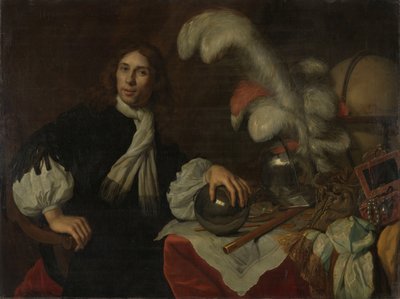 1665 年にローストフトで砲弾により殺害された、フリースラント提督 Aucke Stellingwerff の死後の肖像画 作： Lodewijk van der Helst
