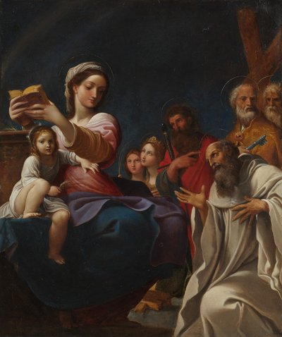 マドンナと子供と聖人、1607年。 作： Lodovico Carracci