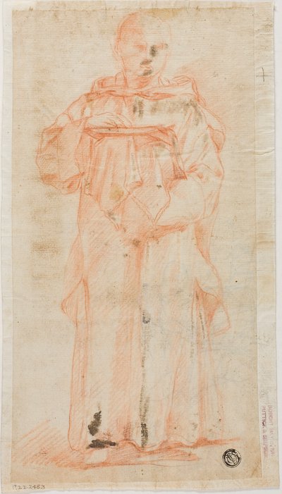 ホストとパレンを保持している立っている僧侶 作： Lodovico Carracci