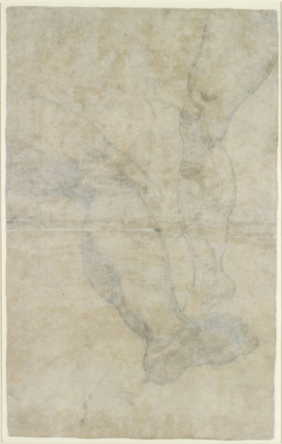 二対の脚の研究、c1575-1615 作： Lodovico Carracci