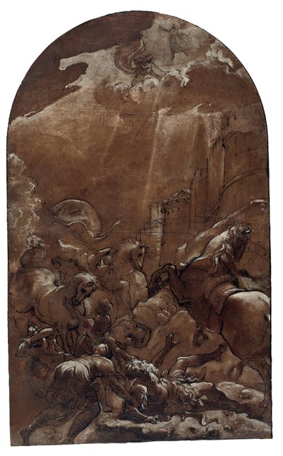 聖パウロの改宗 作： Lodovico Carracci