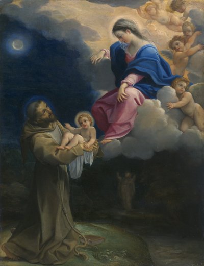 セントフランシスのビジョン、1602年頃 作： Lodovico Carracci