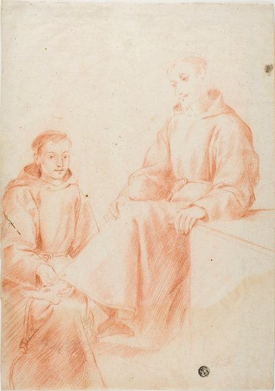 二人の修道士 作： Lodovico Carracci