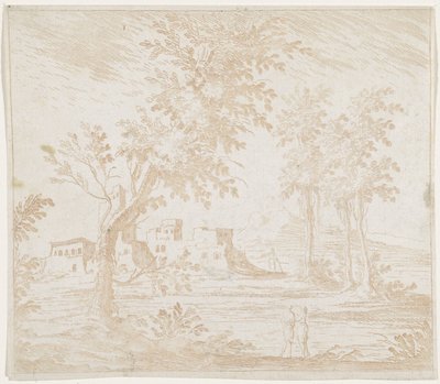 廃墟のある風景 作： Lodovico Mattioli (attributed to)