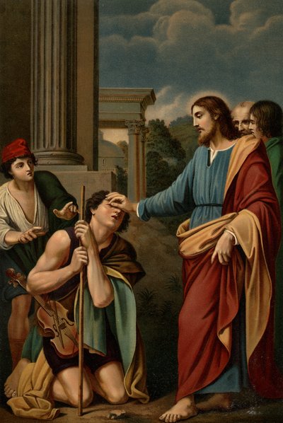 盲目の癒し 作： Lodovico after Carracci