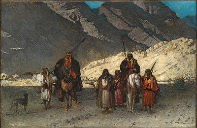 山奥のアラビアン・シーク（首長）たち 作： Léon Bonnat